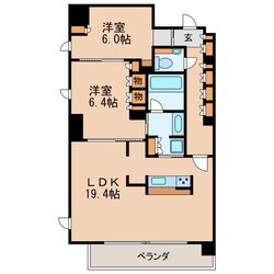 ジュネス清水の物件間取画像